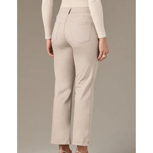 Wit & Wisdom HIGH RISE MICRO SLIT HEM STRAIGHT LEG PANTS SIze 14 - Picture 5 of 9